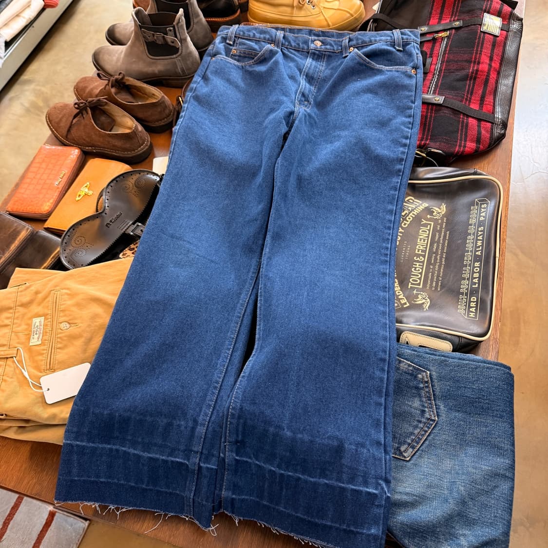 80S 리바이스 516 MADE IN USA 데님 팬츠 36 37 상품이미지4