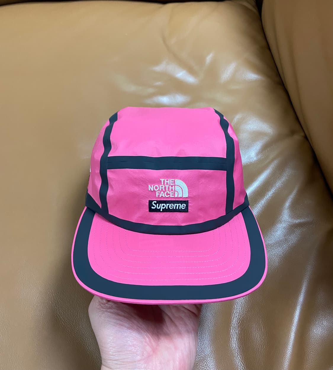 Supreme 슈프림x노스페이스 써밋 핑크 캠프캡 모자 상품이미지2