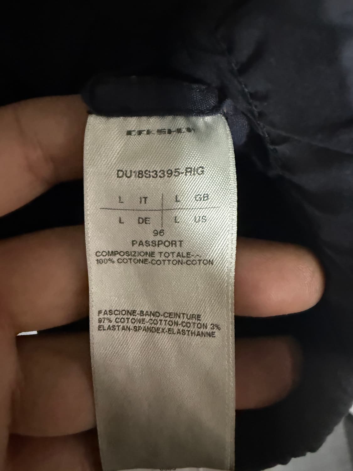 릭오웬스 앞가리개 조거 팬츠 패스포트 색상(다크 네이비) 상품이미지6