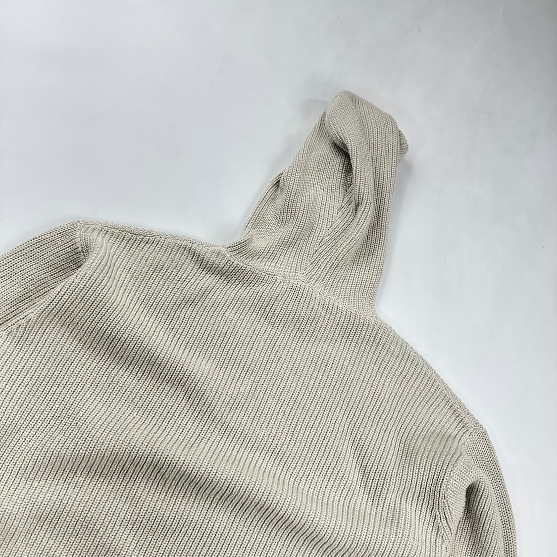 키뮤어 니트 후드 베이지 상품이미지8