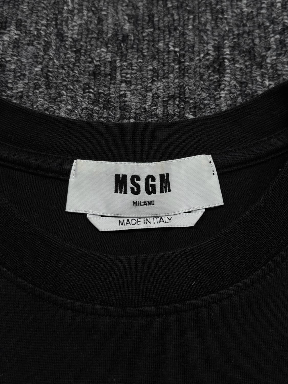 msgm 브러쉬드 블랙 반팔 상품이미지6