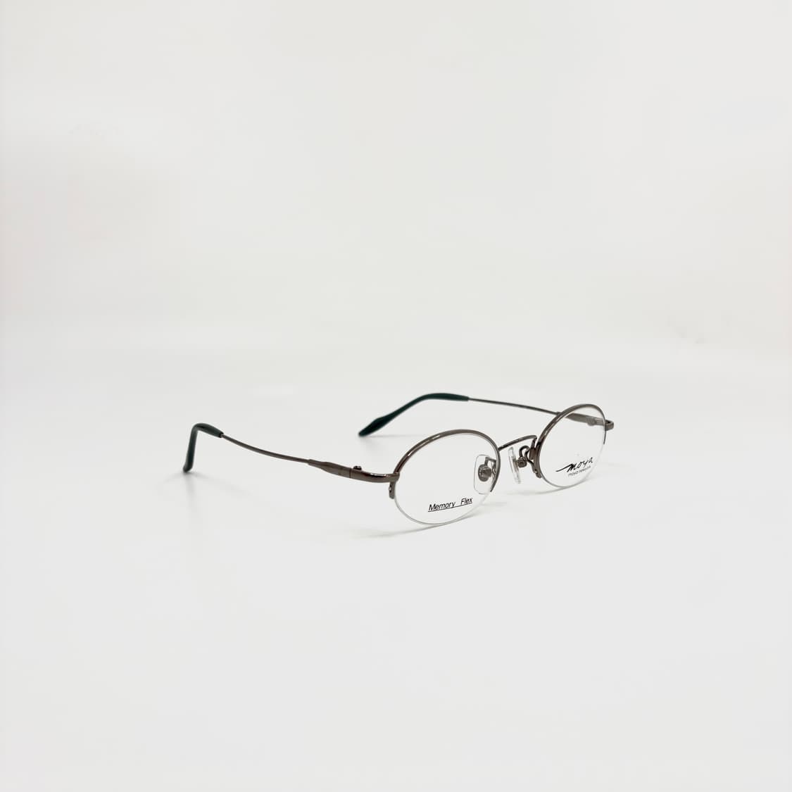Moya newyork 빈티지 실버 y2k 반무테 메탈 안경 프레임 상품이미지2