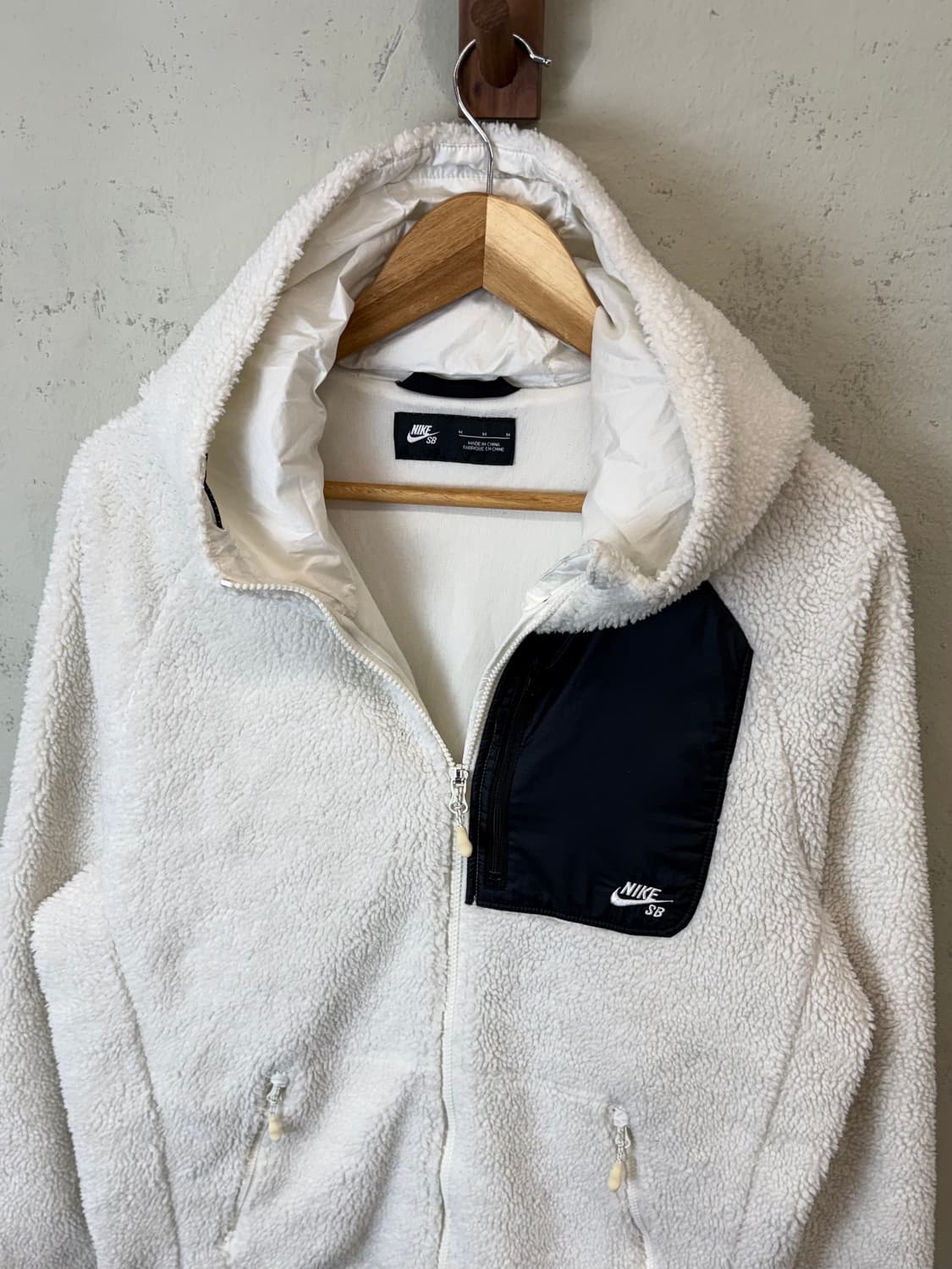 나이키SB 원포켓 테크 양털 후리스 화이트 상품이미지5