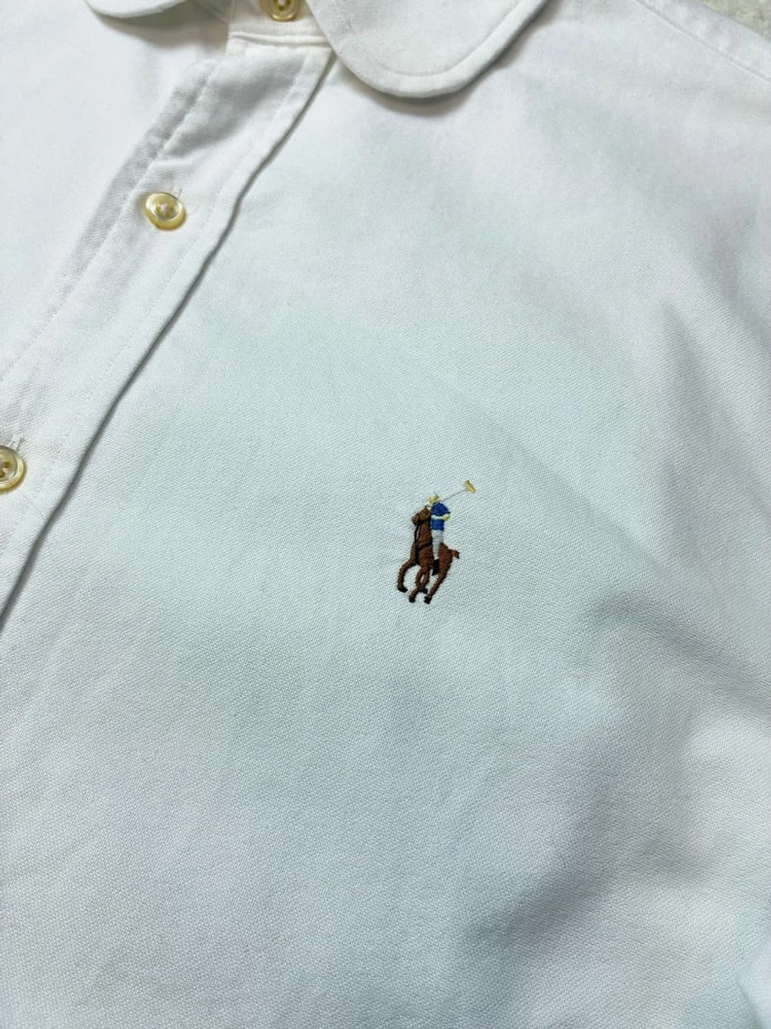 폴로 랄프로렌 옥스포드 자수 로고 화이트 셔츠 PN5815    상품이미지3