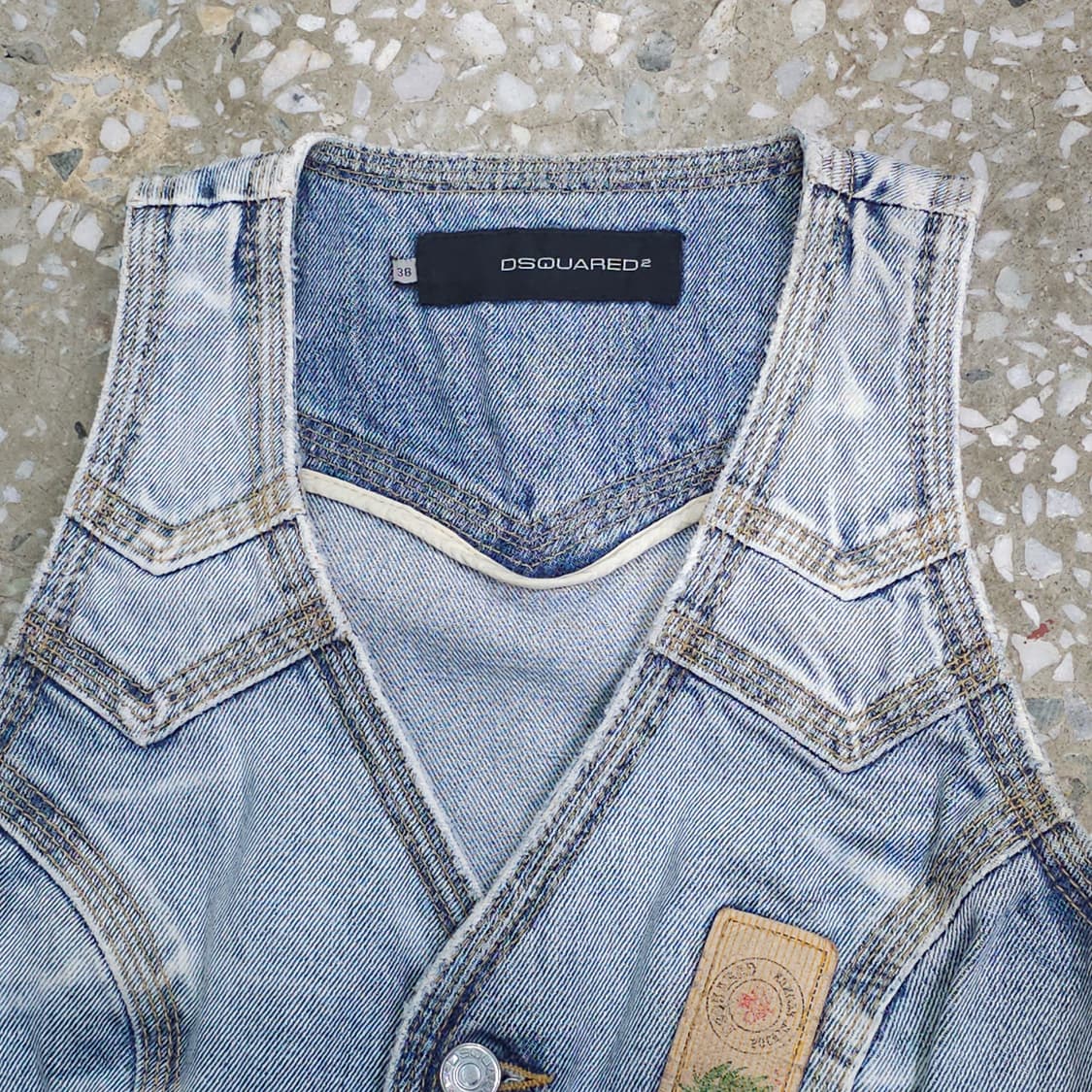 Dsquared2 아동복 데님 베스트 청 조끼 상품이미지2
