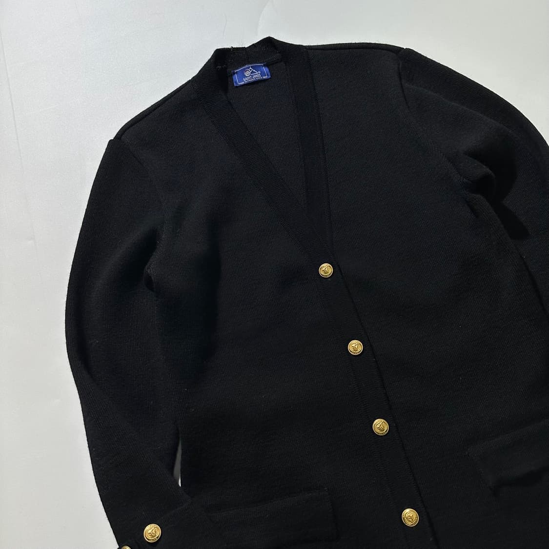 세인트 제임스 금장버튼 니트 롱 가디건 상품이미지3