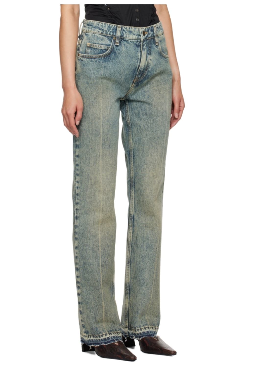 Erl 이알엘 빈티지 워싱 플레어 데님 30 상품이미지6