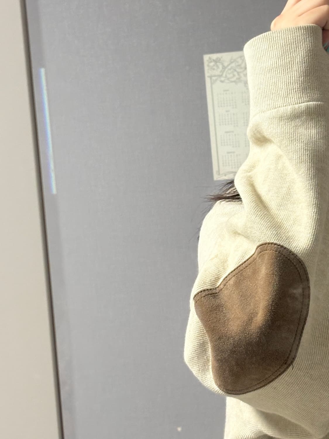 [유일매물!] 폴로 숄 칼라 스웨트 셔츠 베이지 상품이미지5