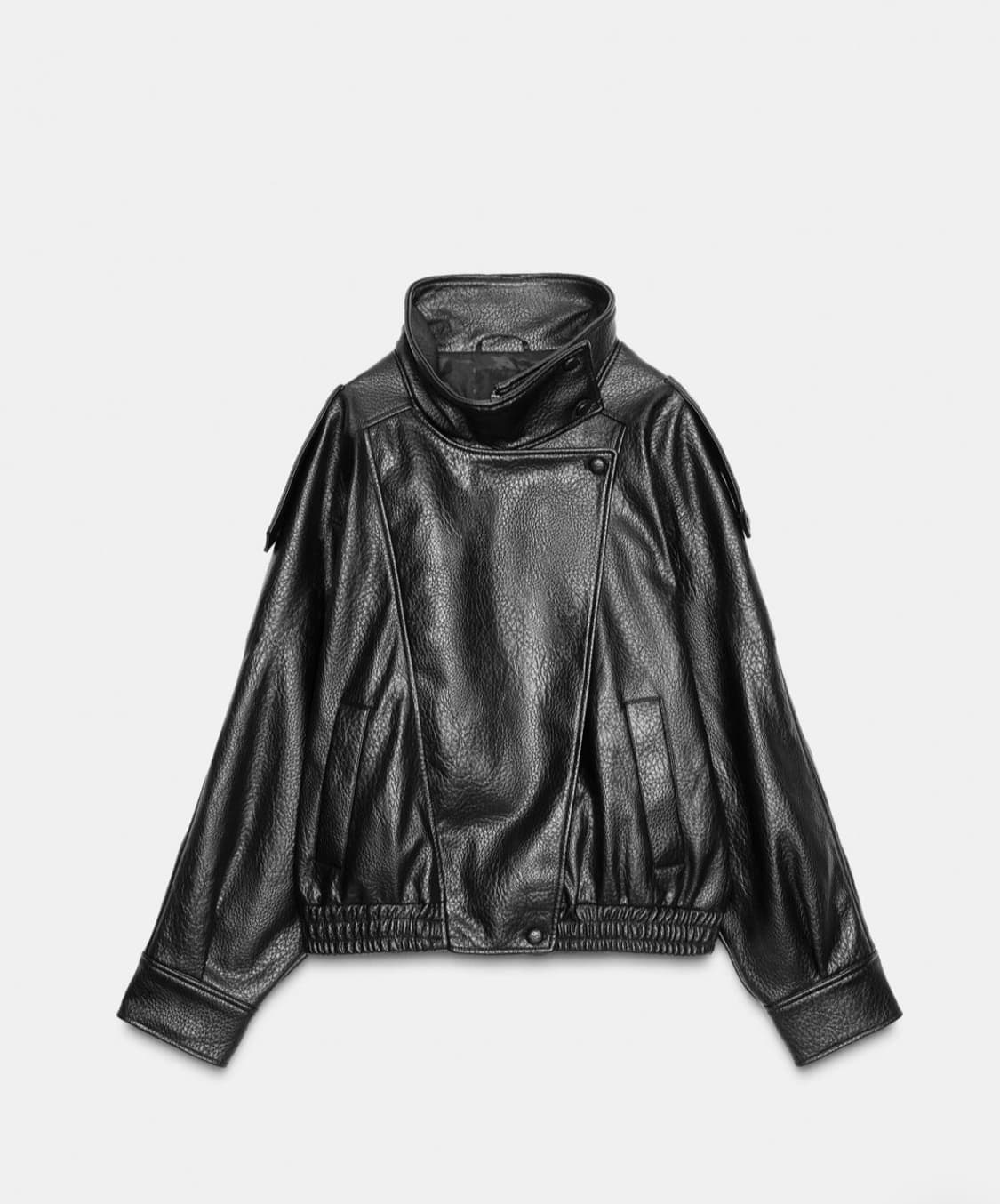 자라 생로랑맛 레더자켓 상품이미지1