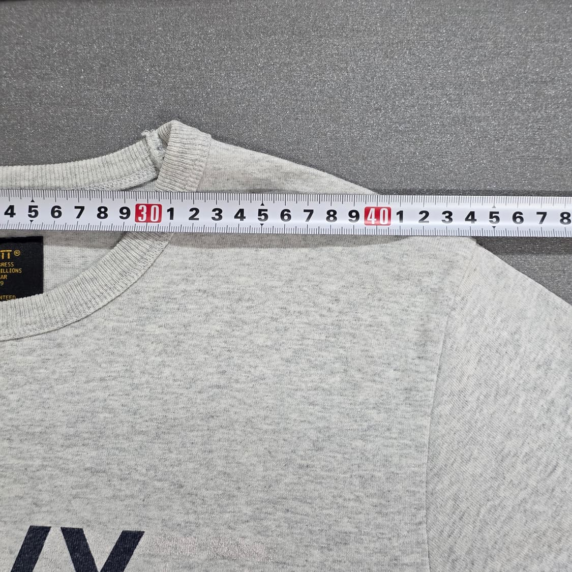 M) 칼하트 WIP NAVY 프린팅 반팔티셔츠 라이트그레이 상품이미지7