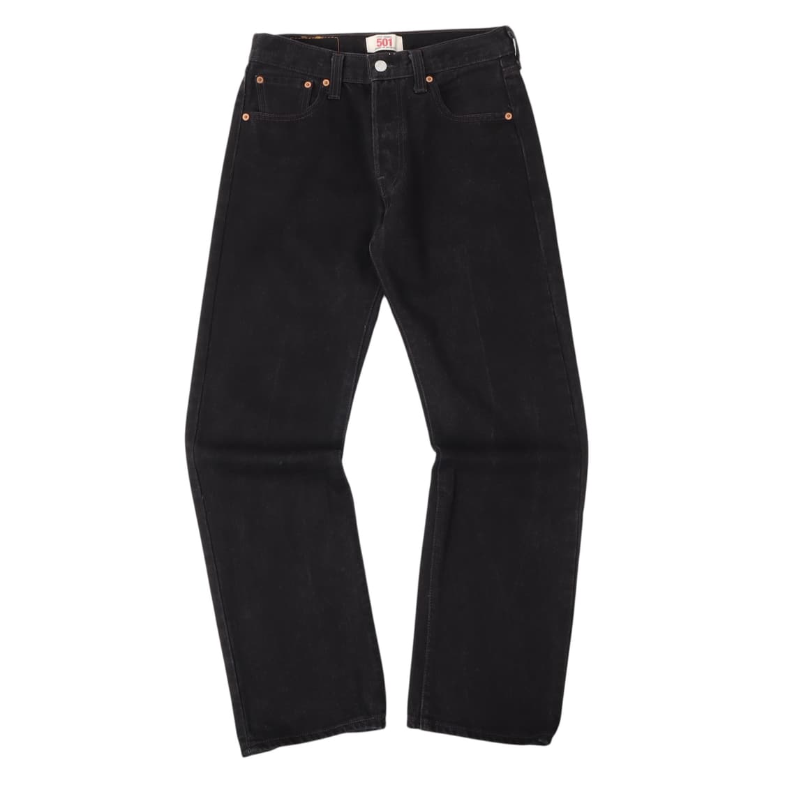 리바이스 501 블랙 스트레이트 레그 버튼플라이 데님팬츠 상품이미지1