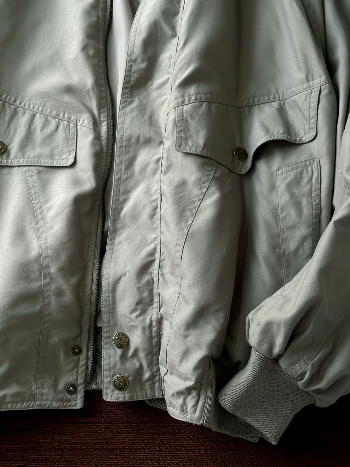 High count poly design blouson 상품이미지8