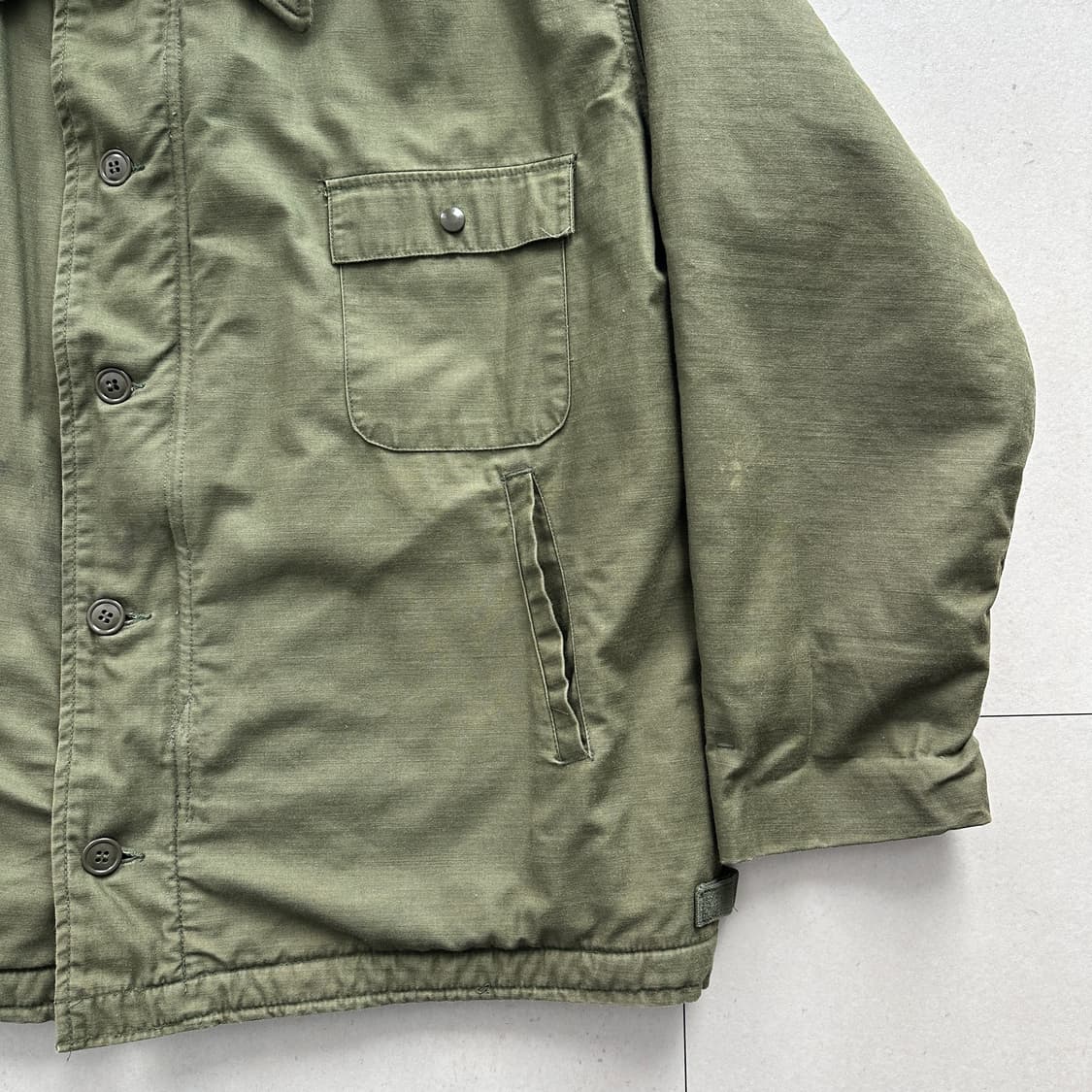 80s 미해군 USN A-2 덱자켁 XL 상품이미지2