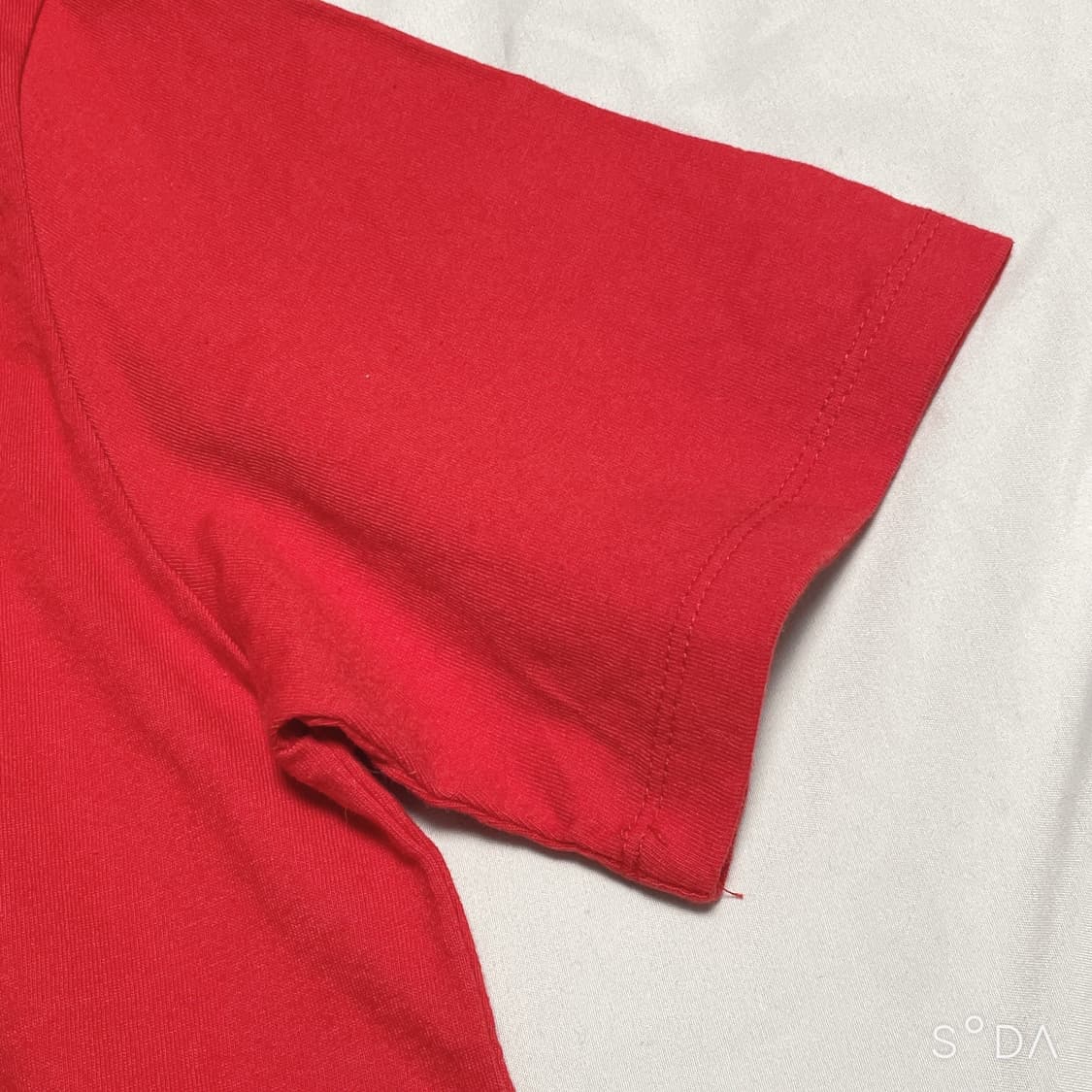 아크네 스튜디오 페이스 반팔 티셔츠 레드 L 상품이미지5