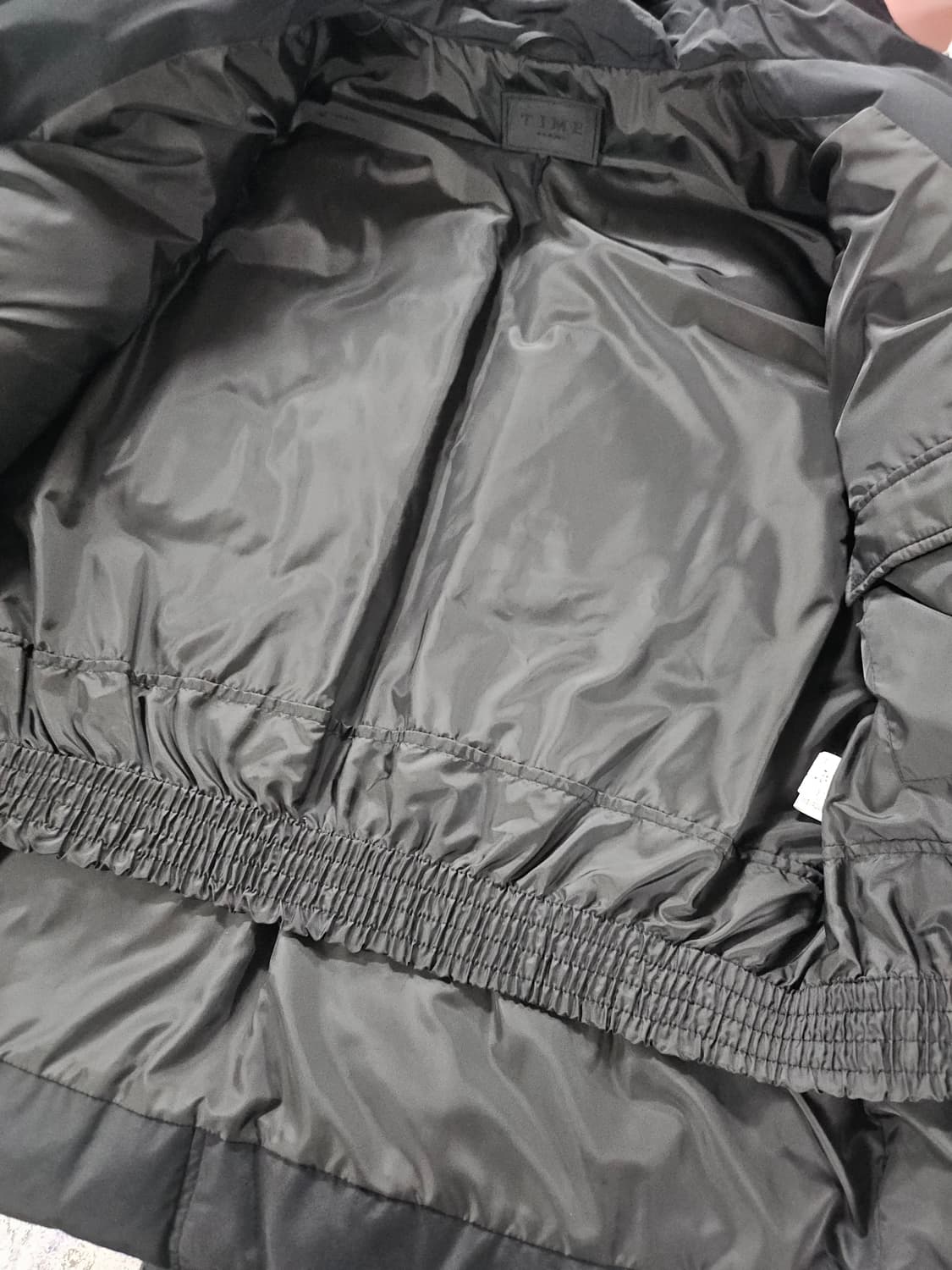 타임 옴므 구스 블랙 후드 패딩 점퍼 105 상품이미지5