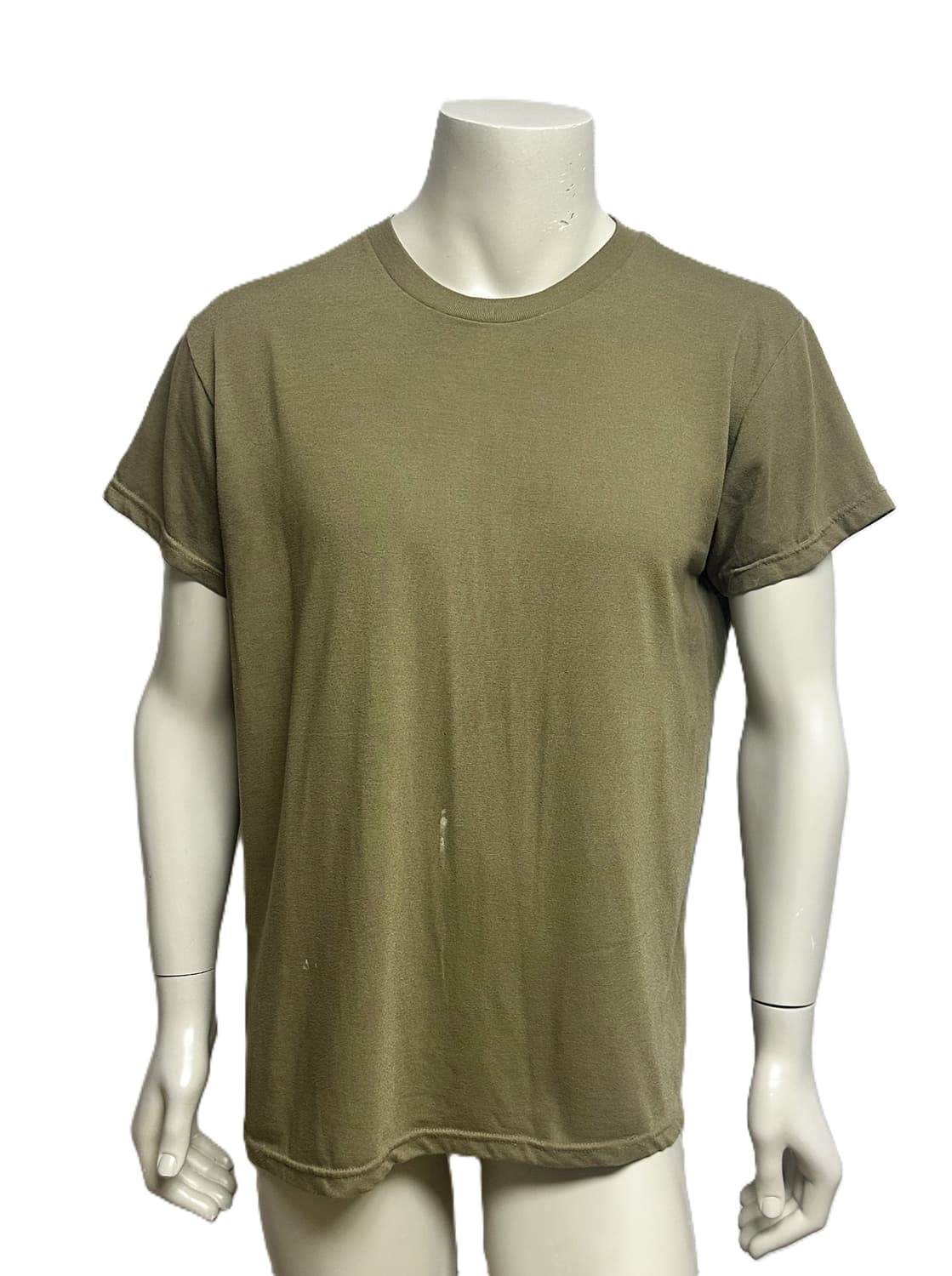 미군 카키색 라운드 반팔 티셔츠 (L) (18) (만원샵) 상품이미지1