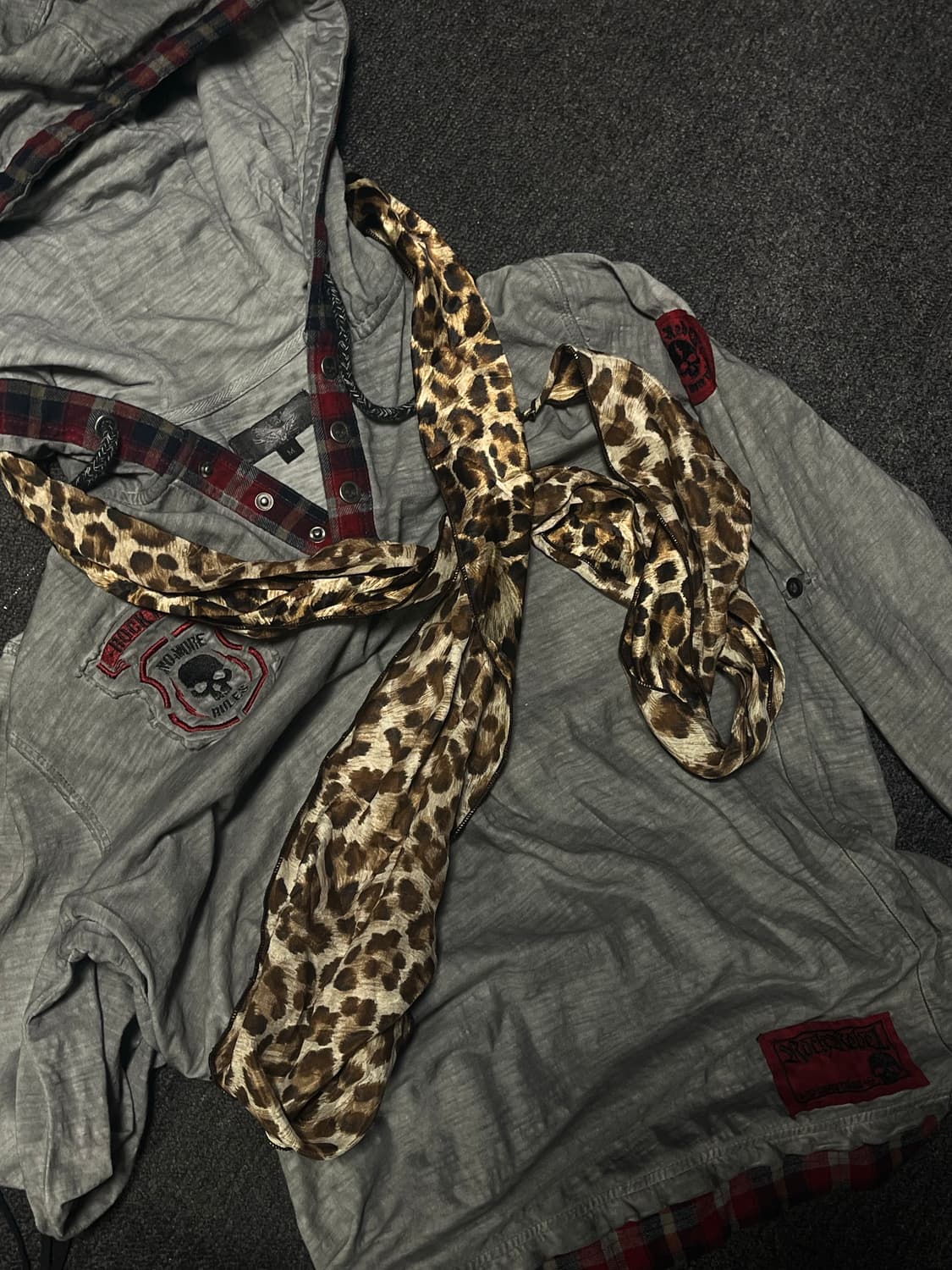 Leopard silky Belt&scarf 상품이미지1