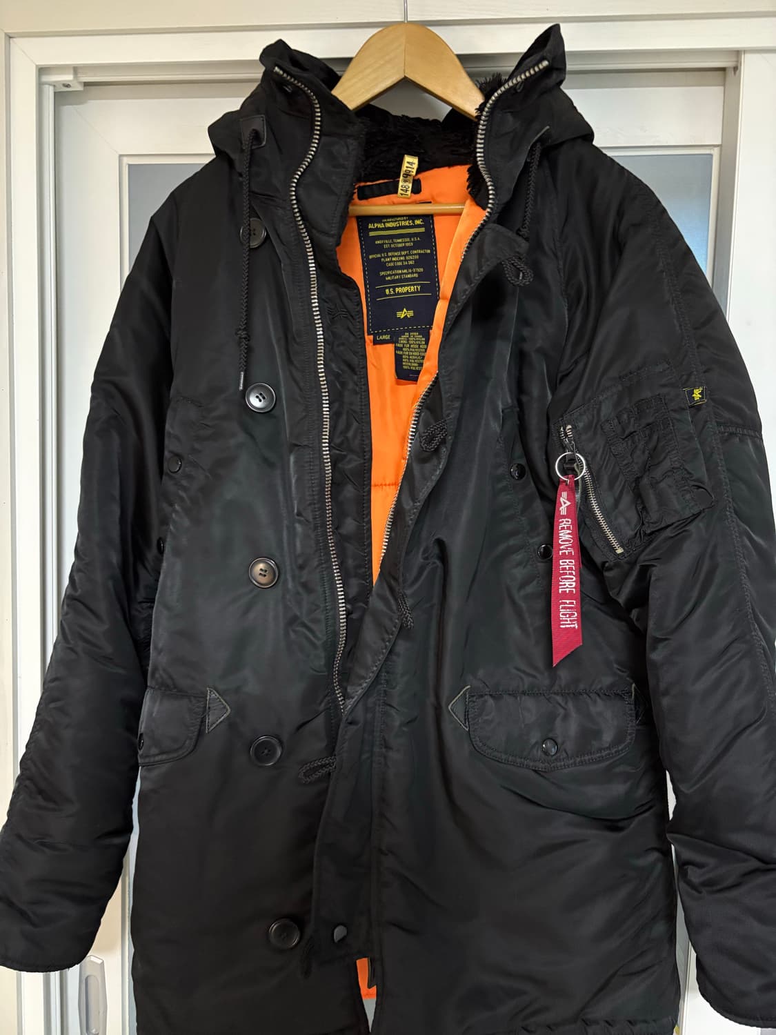 알파인더스트리 N3B 블랙 야상 L 상품이미지1