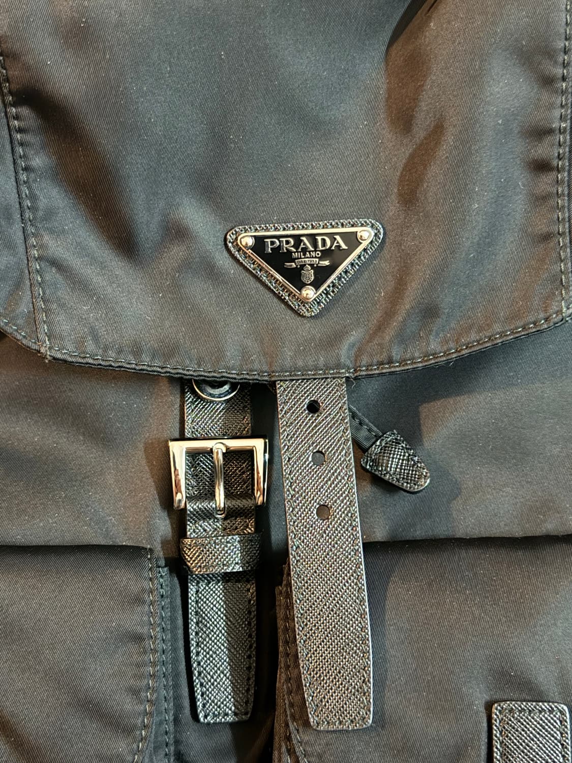 프라다 나일론 백팩 / 긴자 미츠코시 백화점 정품 풀셋 상품이미지4