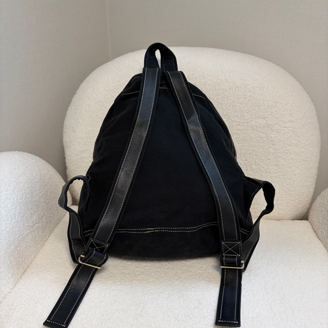 비비안웨스트우드 ORB금장 빅로고 코튼 백팩-블랙 상품이미지6