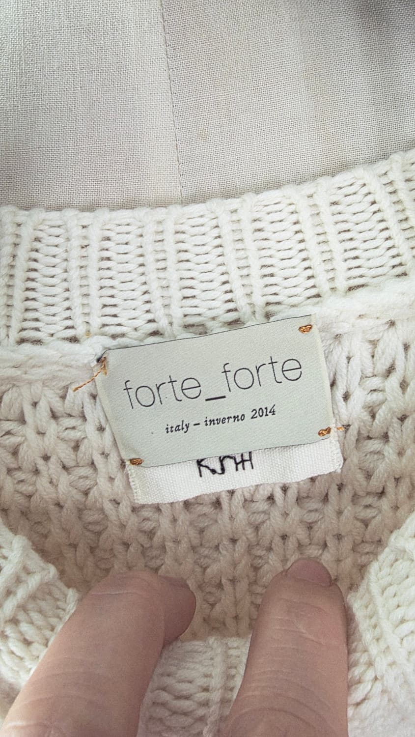 forte_forte 아이보리 울 니트 포르테포르테  이태리 상품이미지3