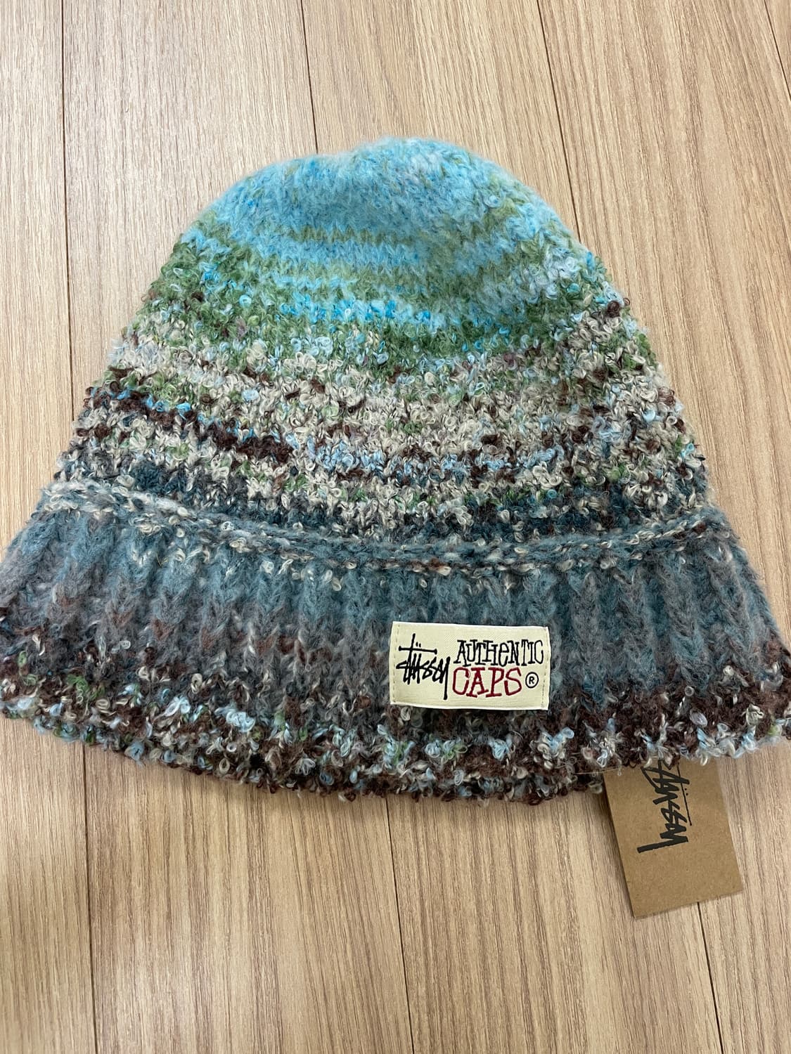 스투시 스컬캡 텍스쳐드 멀티 얀 비니 블루멀티 새상품 상품이미지1