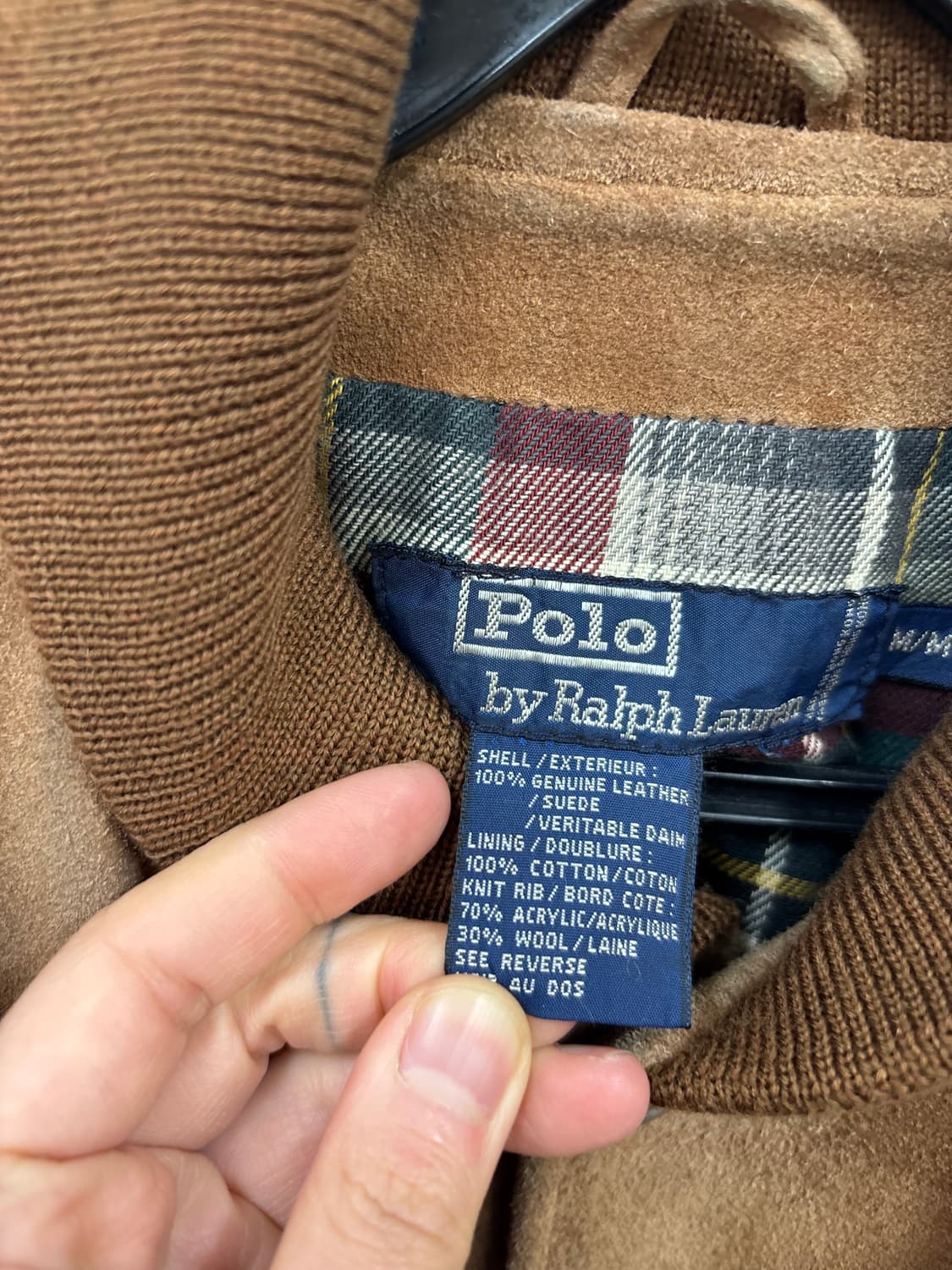 폴로랄프로렌90s 컨트리 스웨이드 블루종 상품이미지5