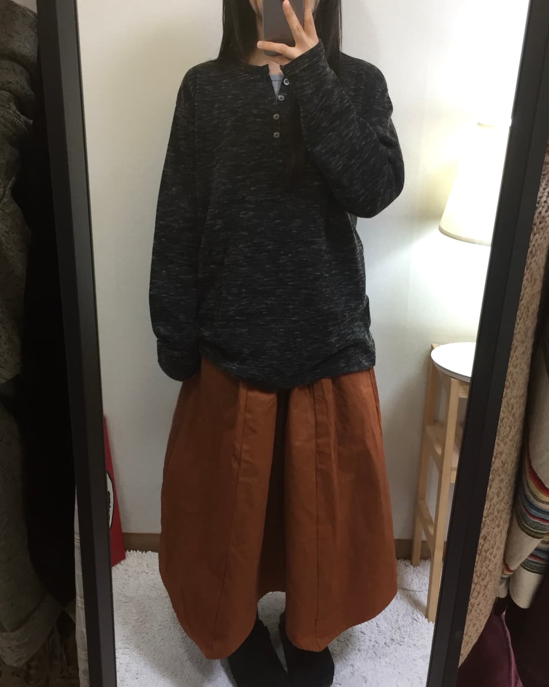 oversized heather knit top 상품이미지3