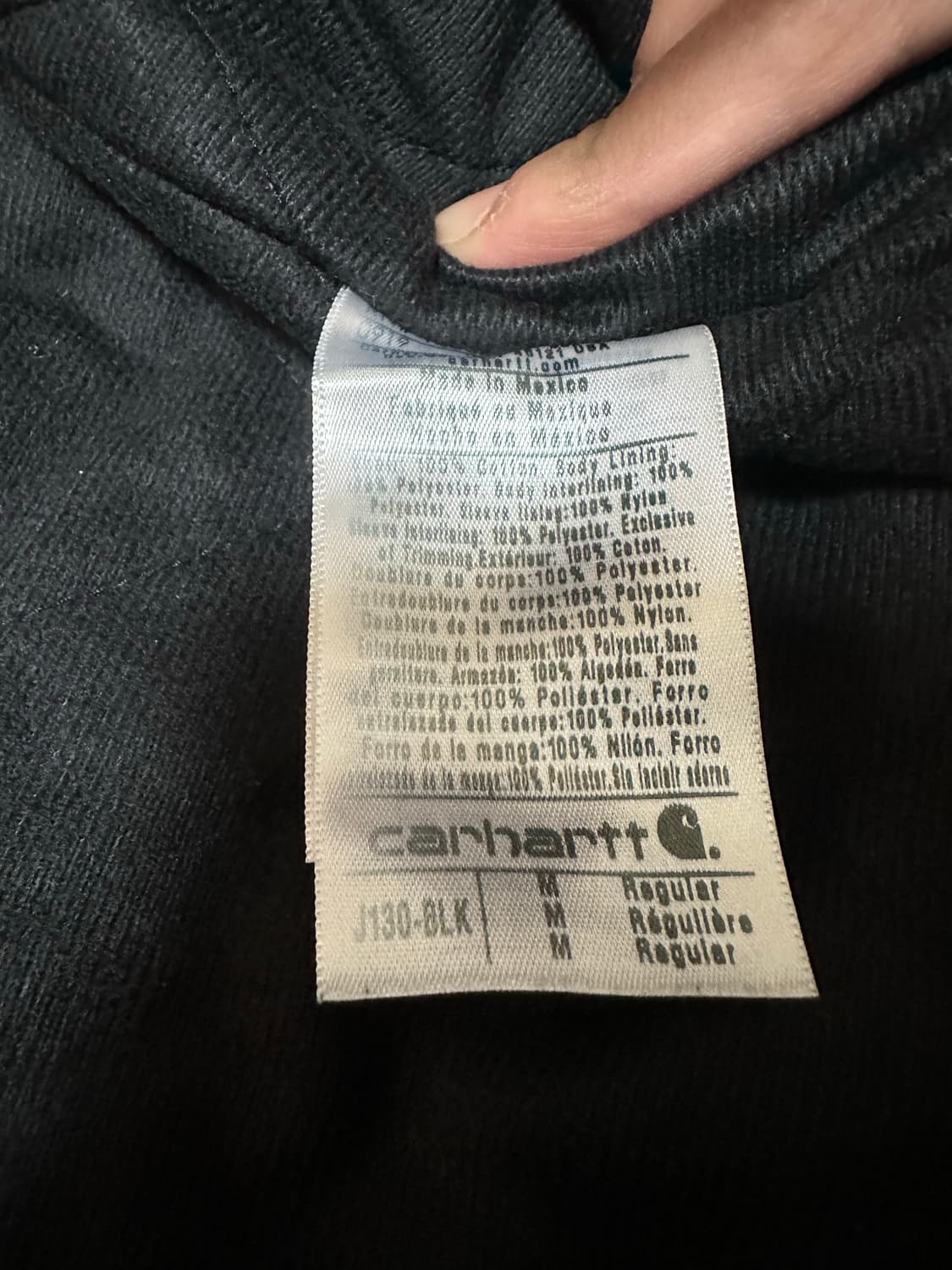 칼하트 액티브 자켓 j130 blk m 상품이미지5