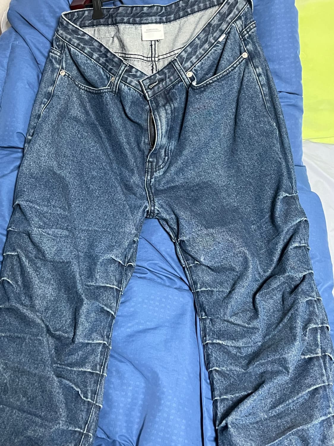 노매뉴얼 T.W DENIM PANTS - WASHED INDIGO 상품이미지5