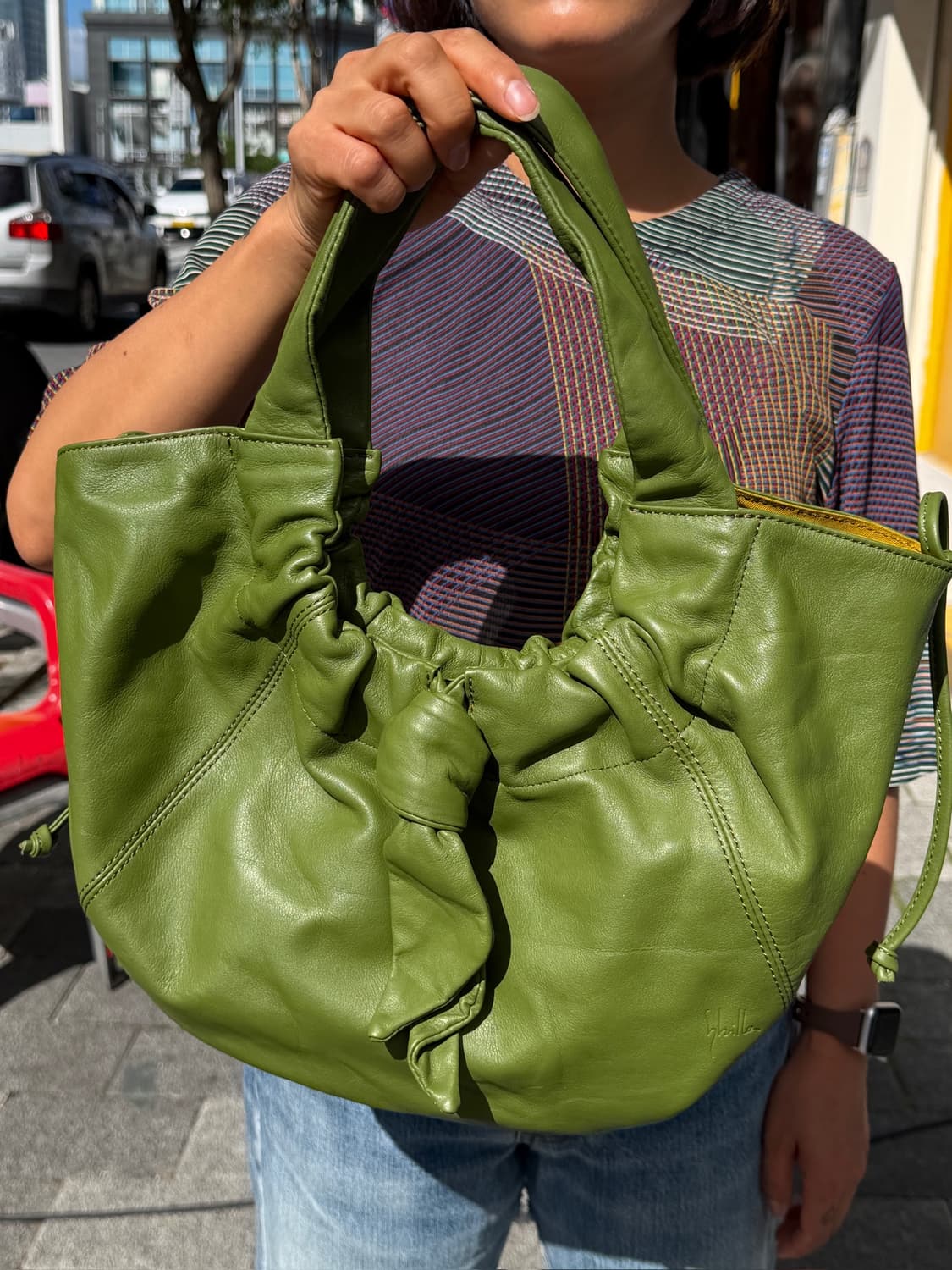 Sybilla Green Leather Bag(Made In Japan) 상품이미지4