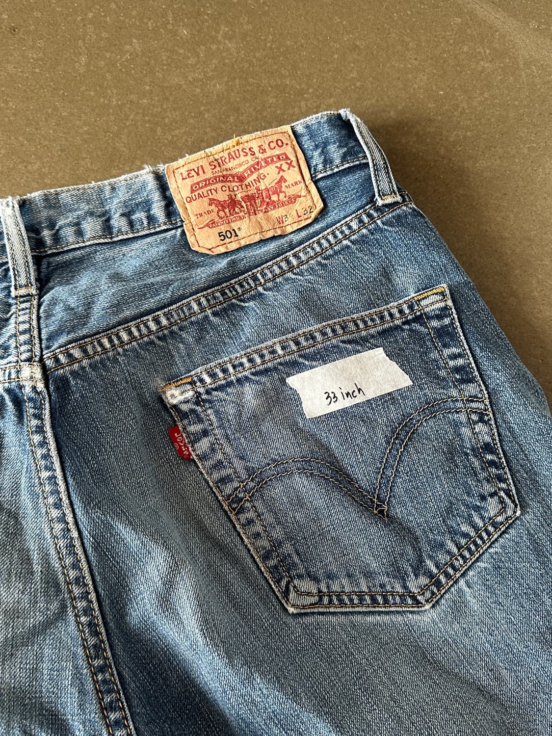 Levis 리바이스 501 Vintage Wash Denim 상품이미지3