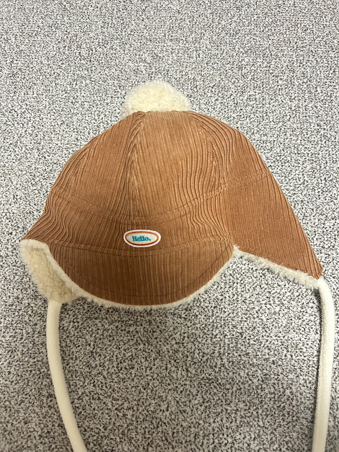 코듀로이 귀달이 모자 브라운 상품이미지1