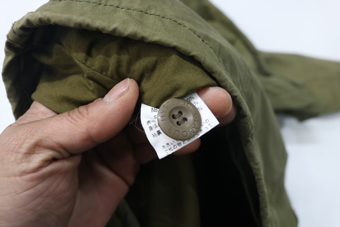 히스테릭글래머 빈티지 밀리터리 와펜 후드 야상 자켓 상품이미지8