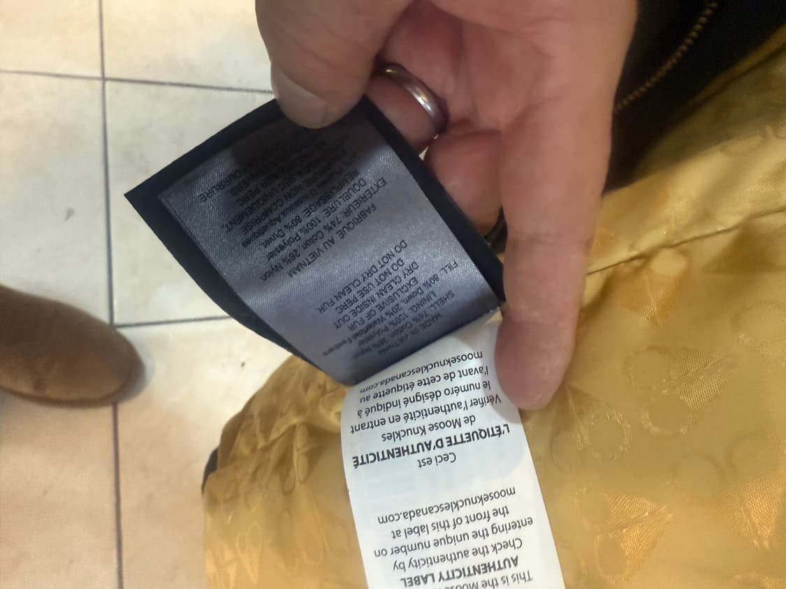 55 정품 무스너클 그랜드 메티스 롱 패딩 블랙골드 팝니다 상품이미지5