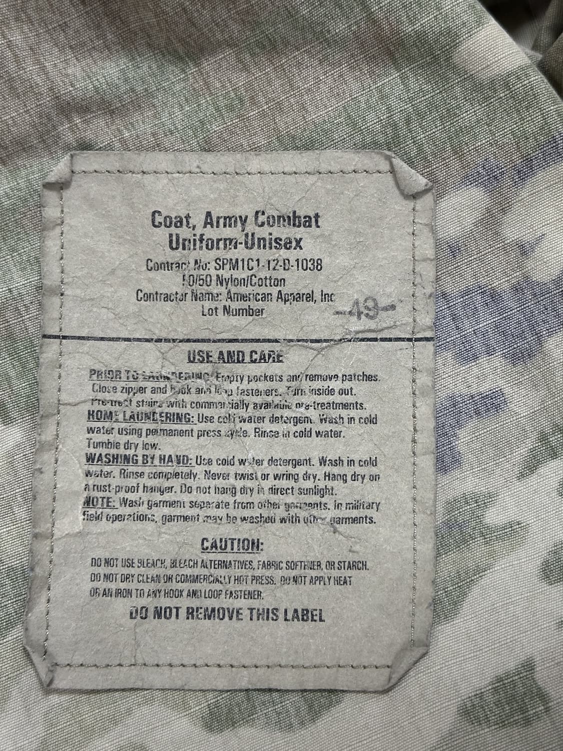 미군 OCP 멀티캠 전투복 상의 (L/XL) (XL) 상품이미지7