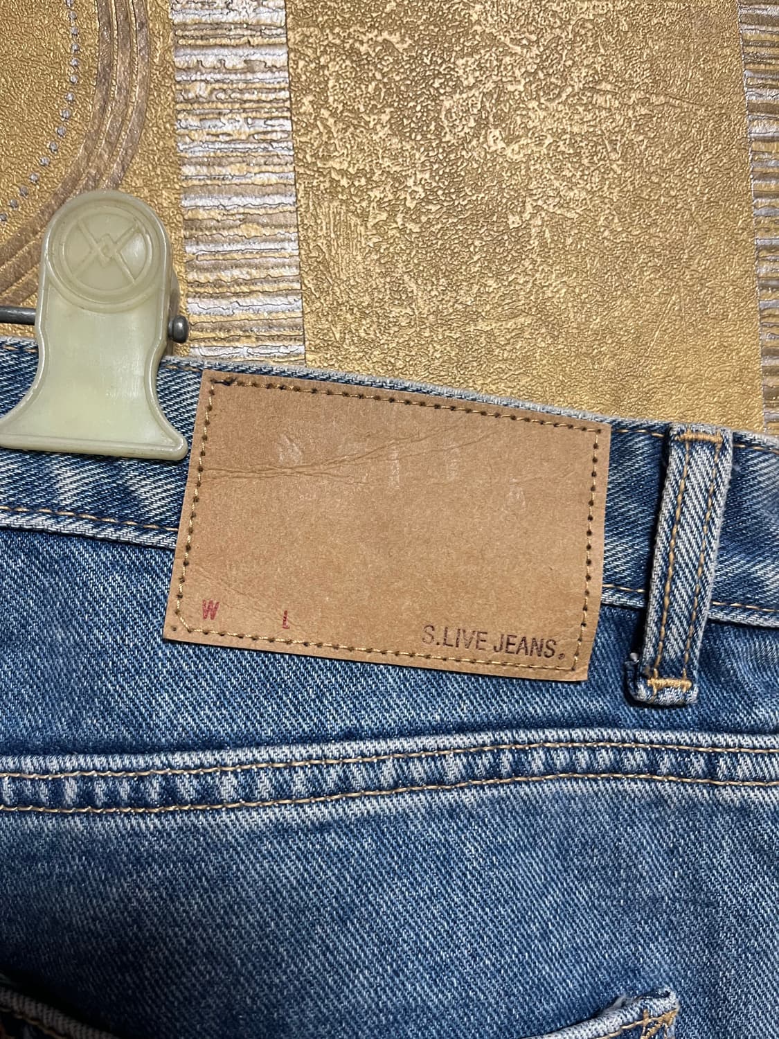 스파오 연청데님 와이드 32-33 상품이미지5