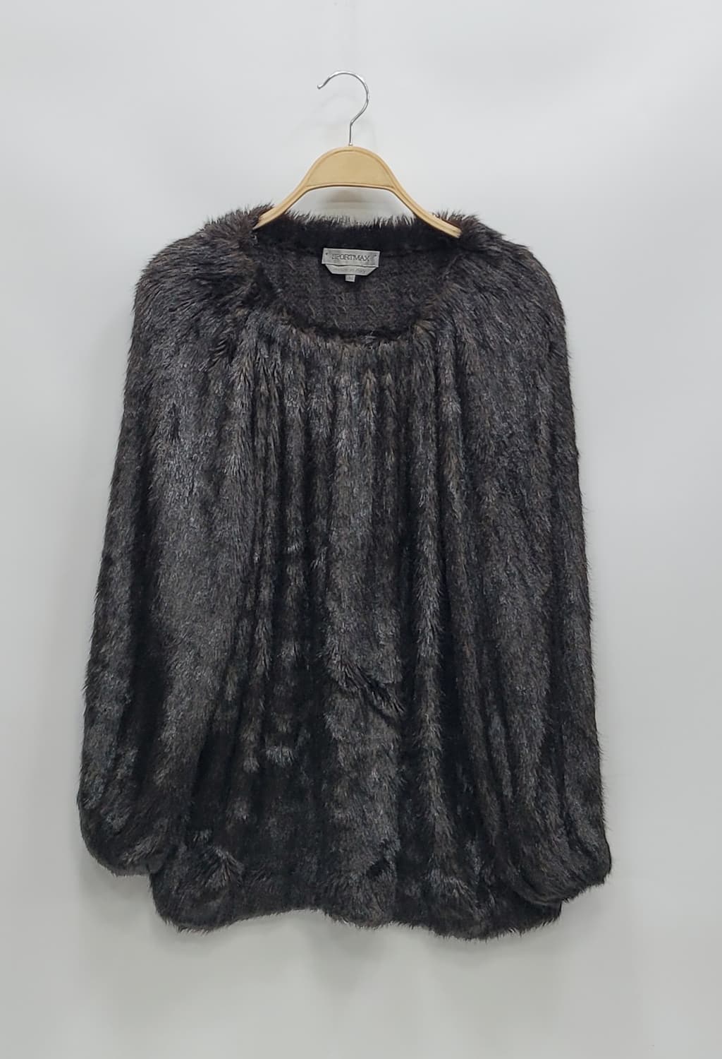 스포트막스 페이크퍼 오버핏 티셔츠 / 여 FREE 블랙+브라운
 상품이미지1