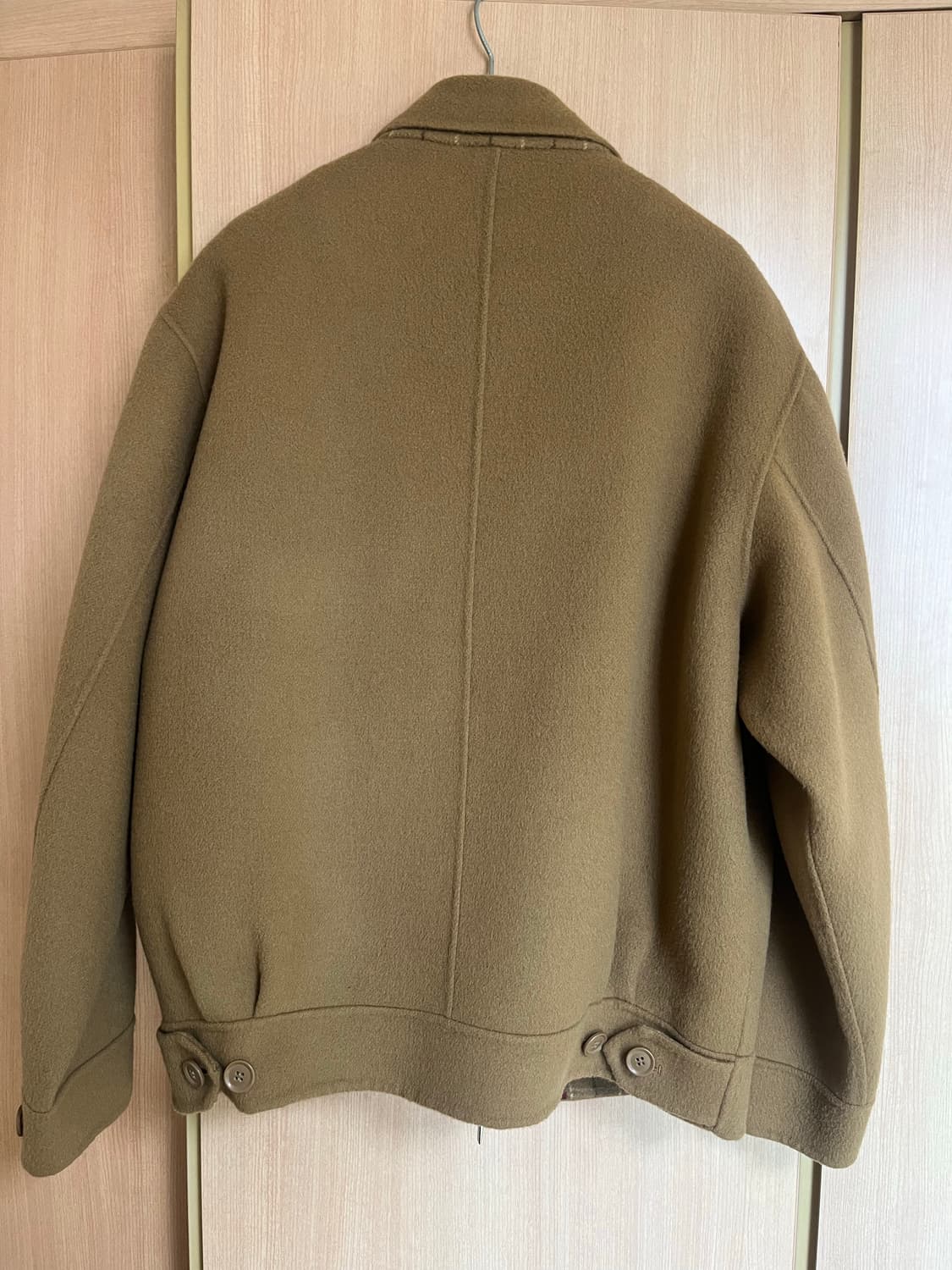 빈티지 울 블루종 자켓 베이지 L 상품이미지2