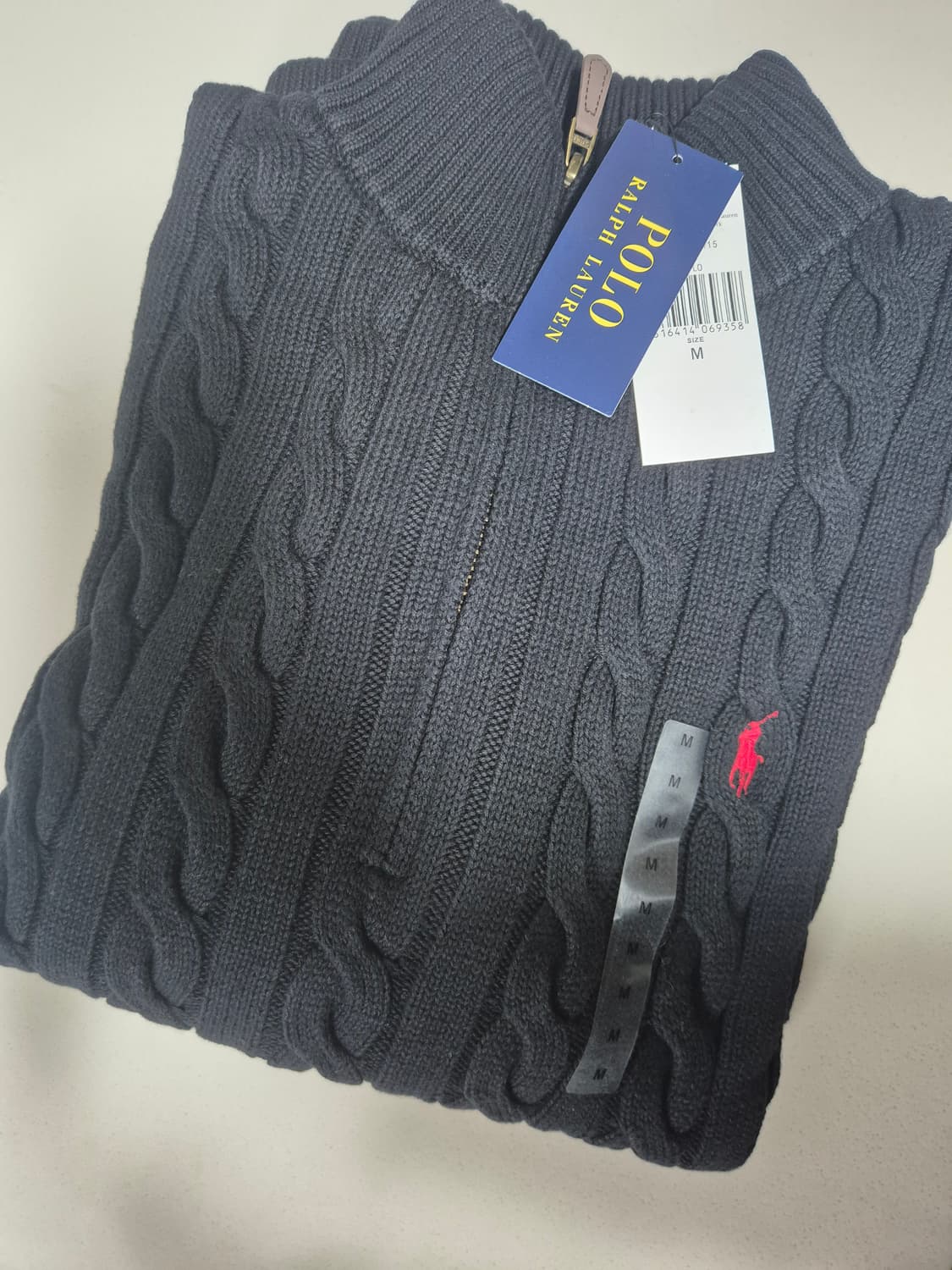 폴로 반집업 네이비 M 100 (새상품)  상품이미지1