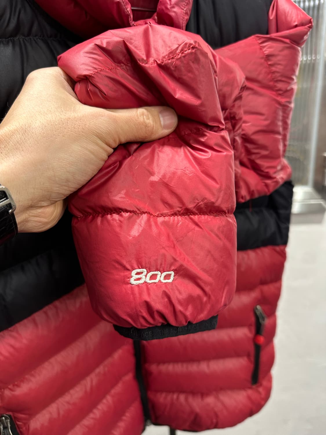 노스페이스 눕시 800 검빨 경량패딩 M 상품이미지3