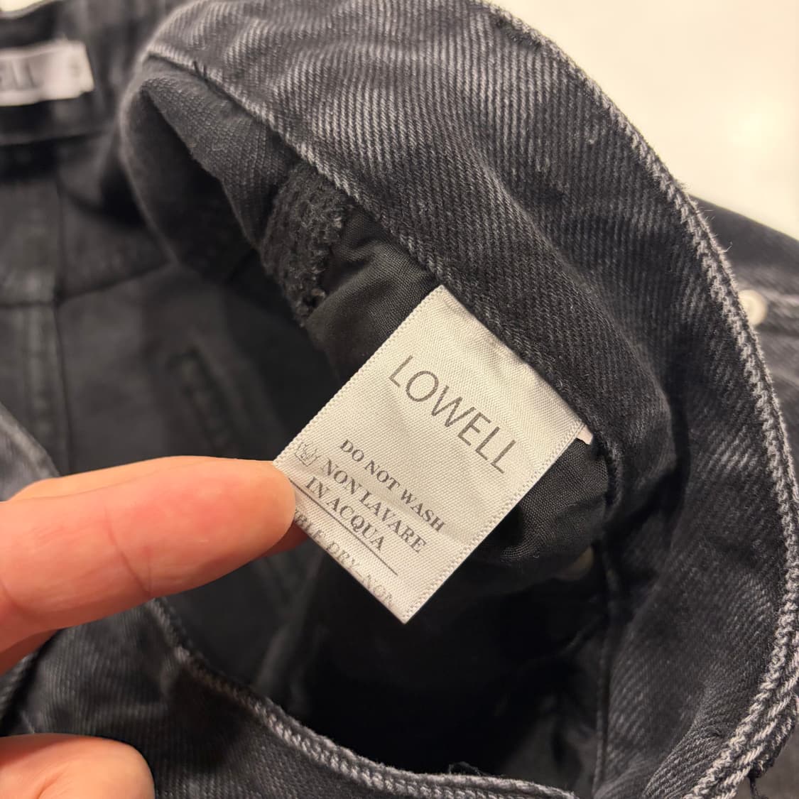 [M] LOWELL 워크 데님 반바지 블랙 B362 상품이미지5