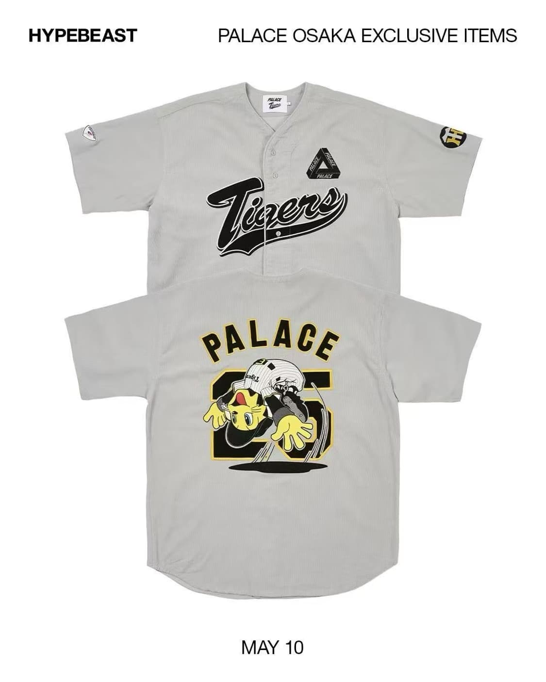 [새상품-L]PALACE 팔라스 한신 타이거즈 저지 스톤 - 오사카 한정 상품이미지4