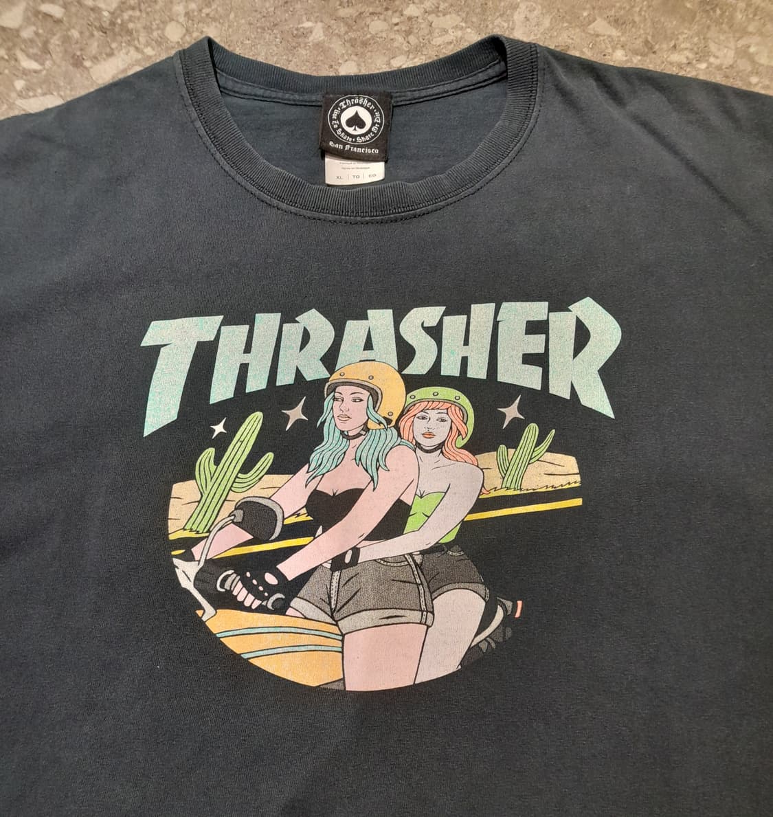 💥트레셔 빈티지 반팔 네이비 (XL)
 상품이미지5