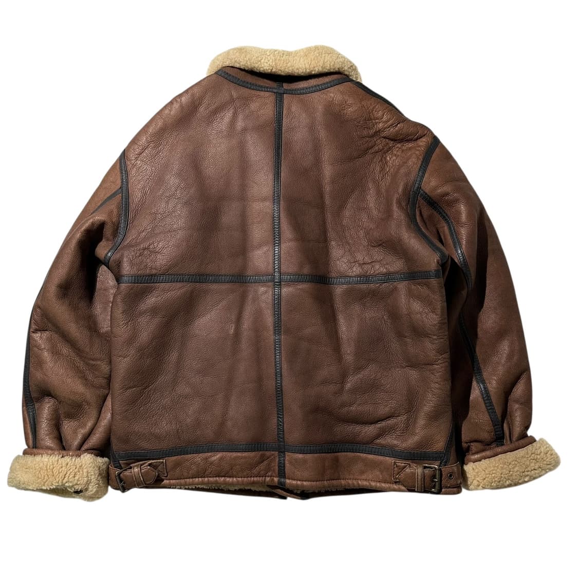 램스킨 시어링 B-3 무스탕 봄버 자켓 상품이미지3