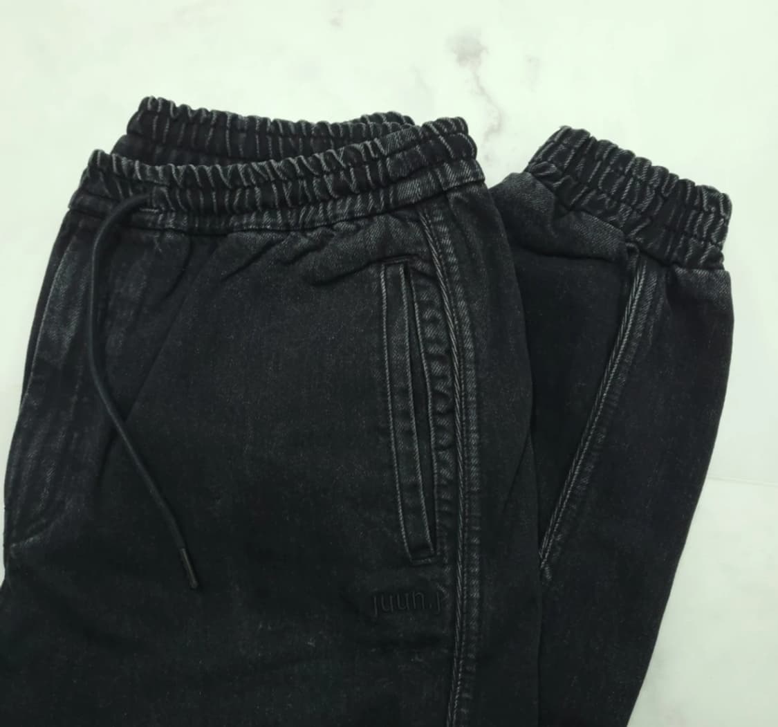 준지 블랙 조거 팬츠 남성 34 상품이미지5