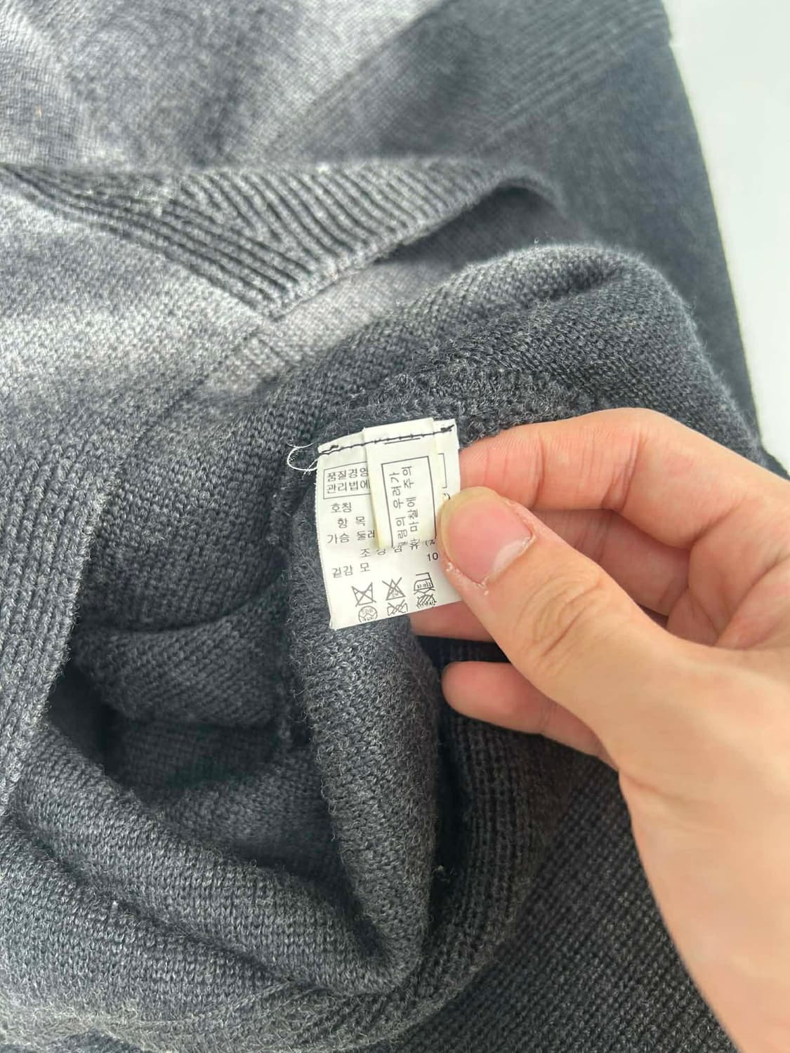 [90] 시스템 한섬 울 케이프 니트 가디건 후드 집업 자켓 상품이미지5