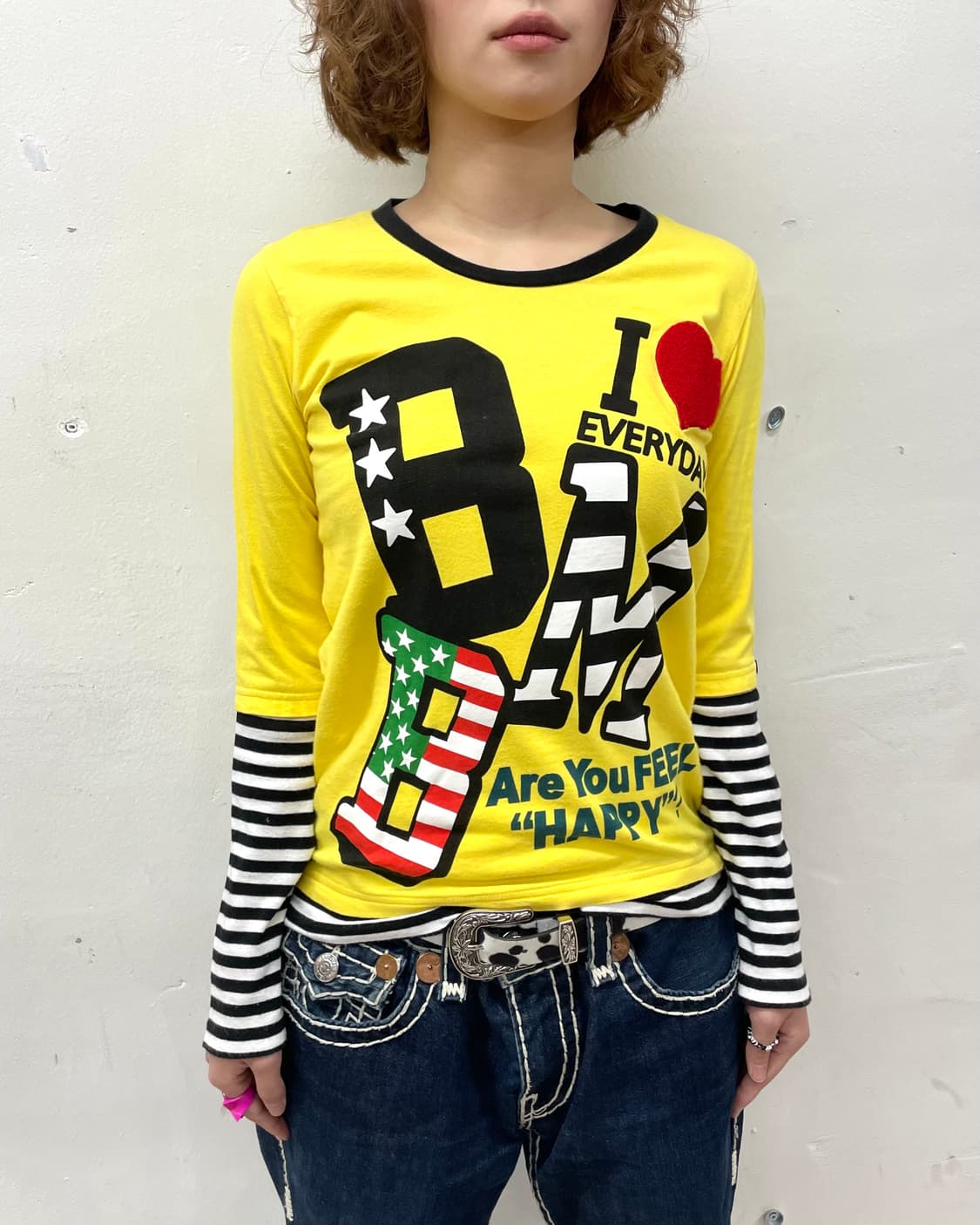 Yellow Bold Stripe Long Sleeve  상품이미지5