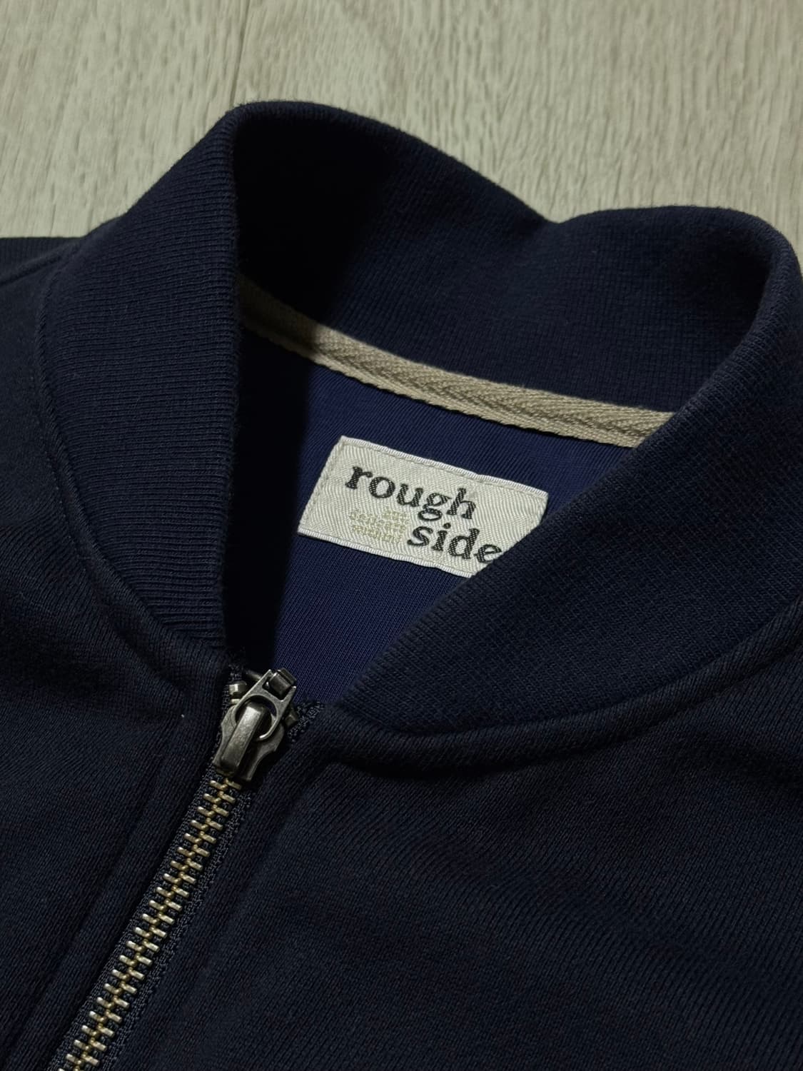 러프사이드 집업 자켓 네이비 (1)사이즈 판매 상품이미지2