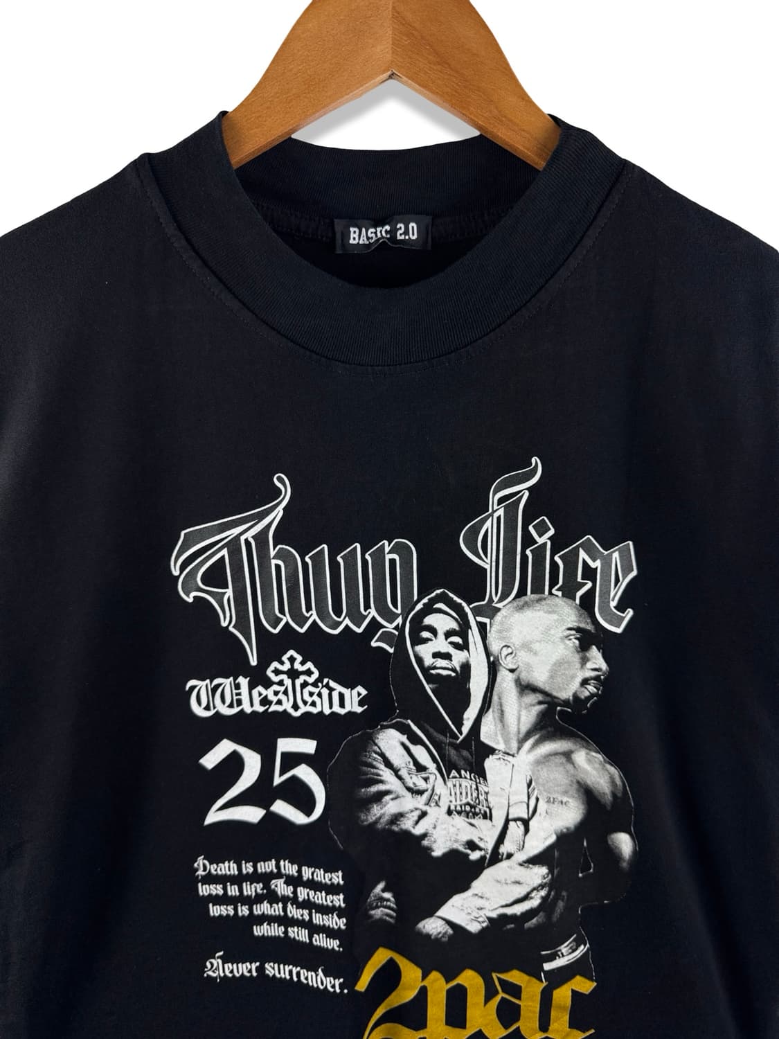 2Pac Thug Life 그래픽 티셔츠3815 상품이미지3